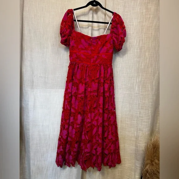 ML Monique Lhuillier Off the Shoulder Dress Size 6 - Picture 5 of 11